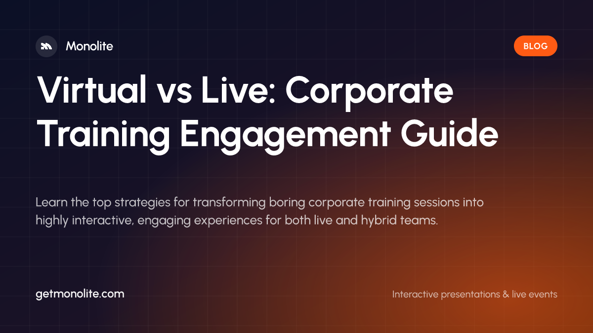 A diverse group of employees actively participating in an interactive corporate training session using their smartphones.