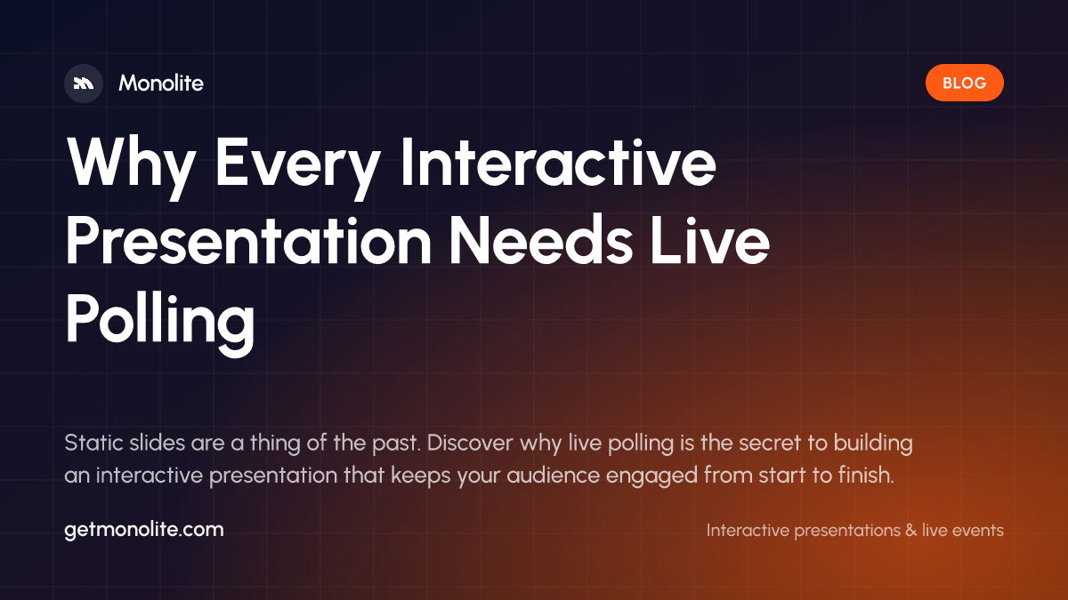 An audience interacting with a live presentation poll on their mobile devices.
