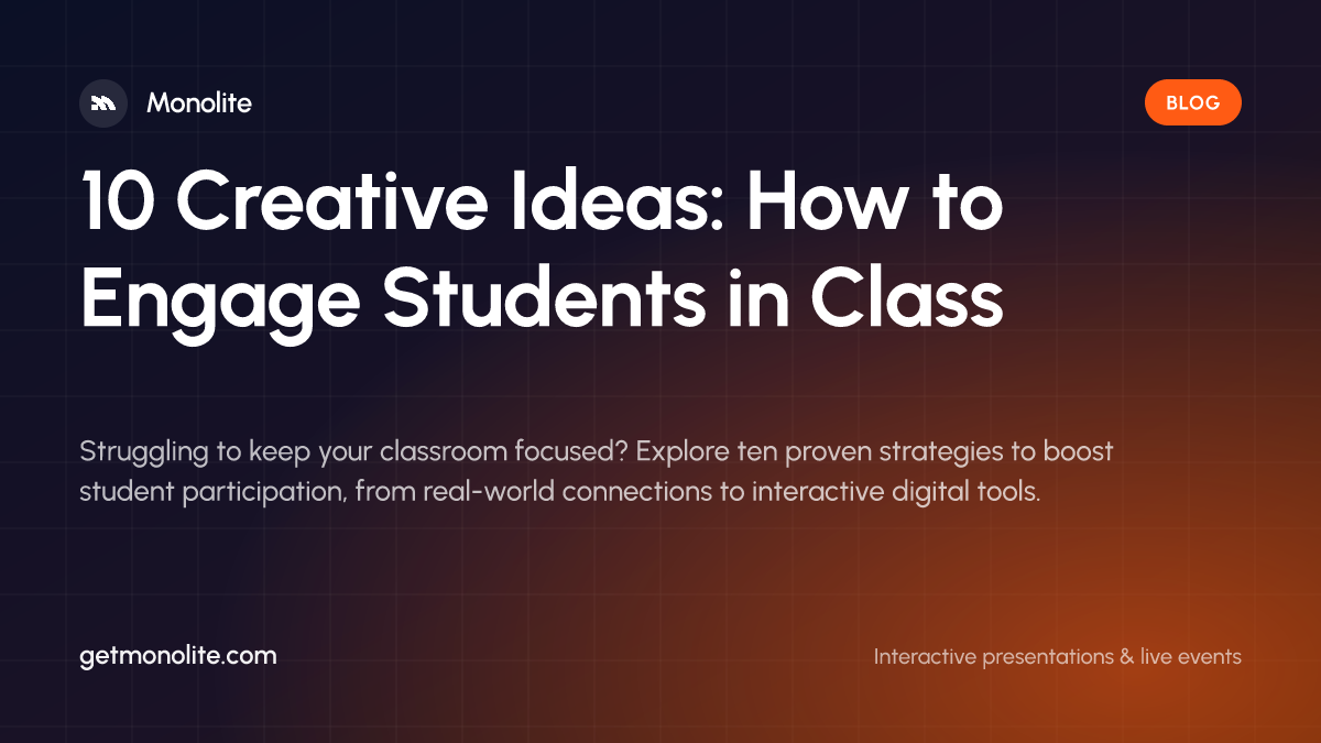 A teacher interacting with engaged students in a modern, brightly lit classroom.