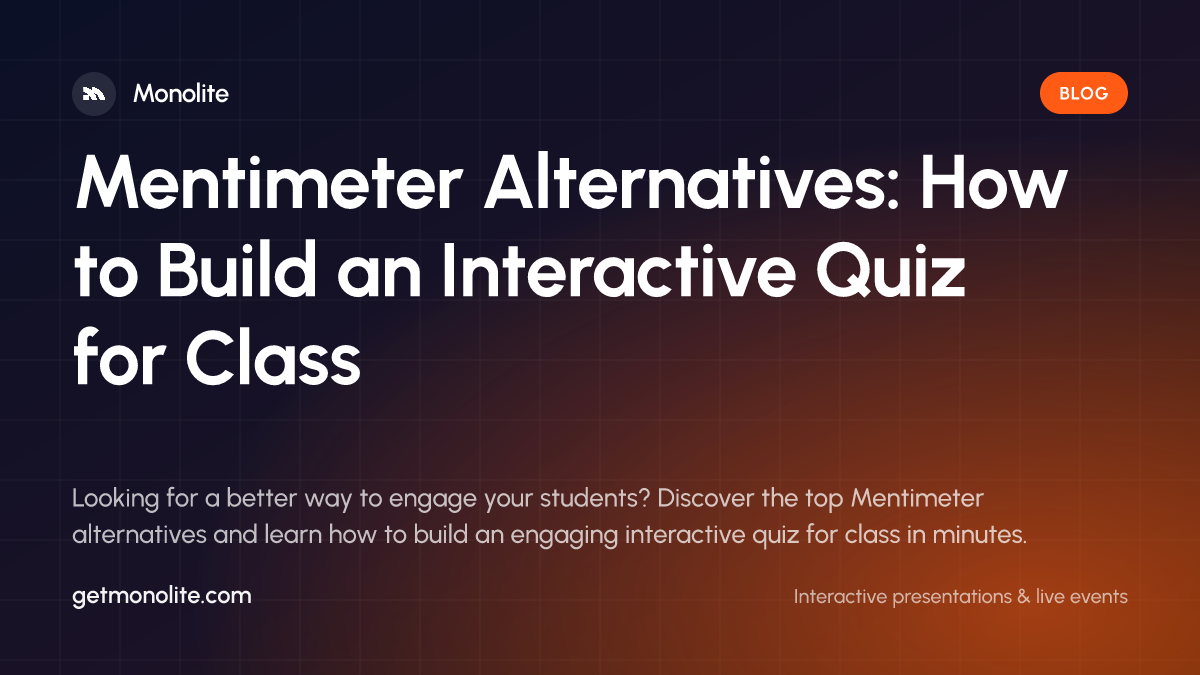 A teacher displaying an interactive quiz on a digital screen to a classroom of engaged students.